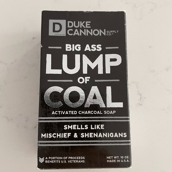 Duke Cannon Supply Co Big Ass Lump of Coal Activated Charcoal Soap Blk OS Unisex - Picture 1 of 5